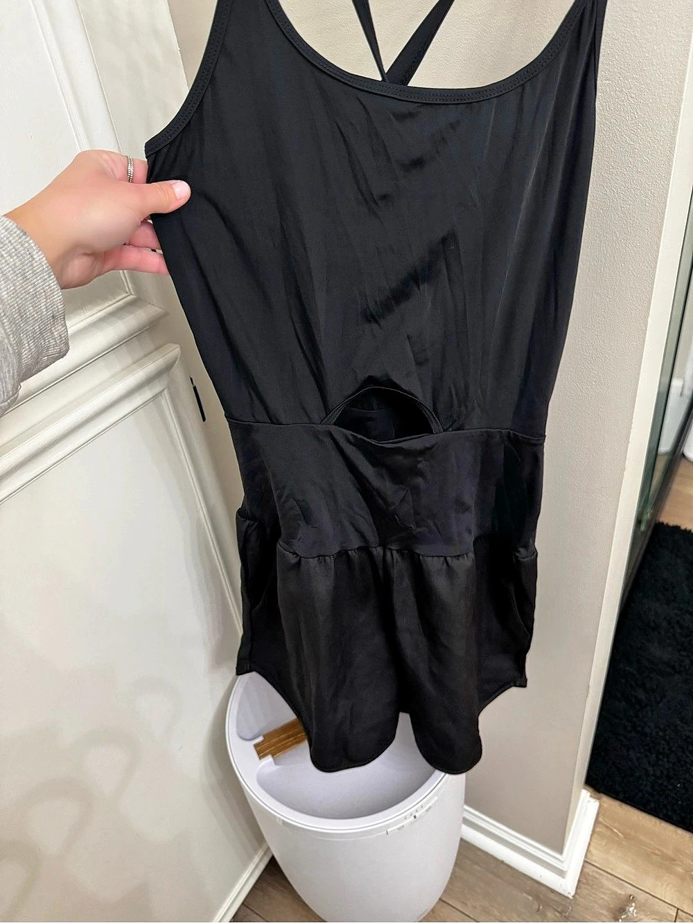 Black One-Piece Swimsuit Size Small